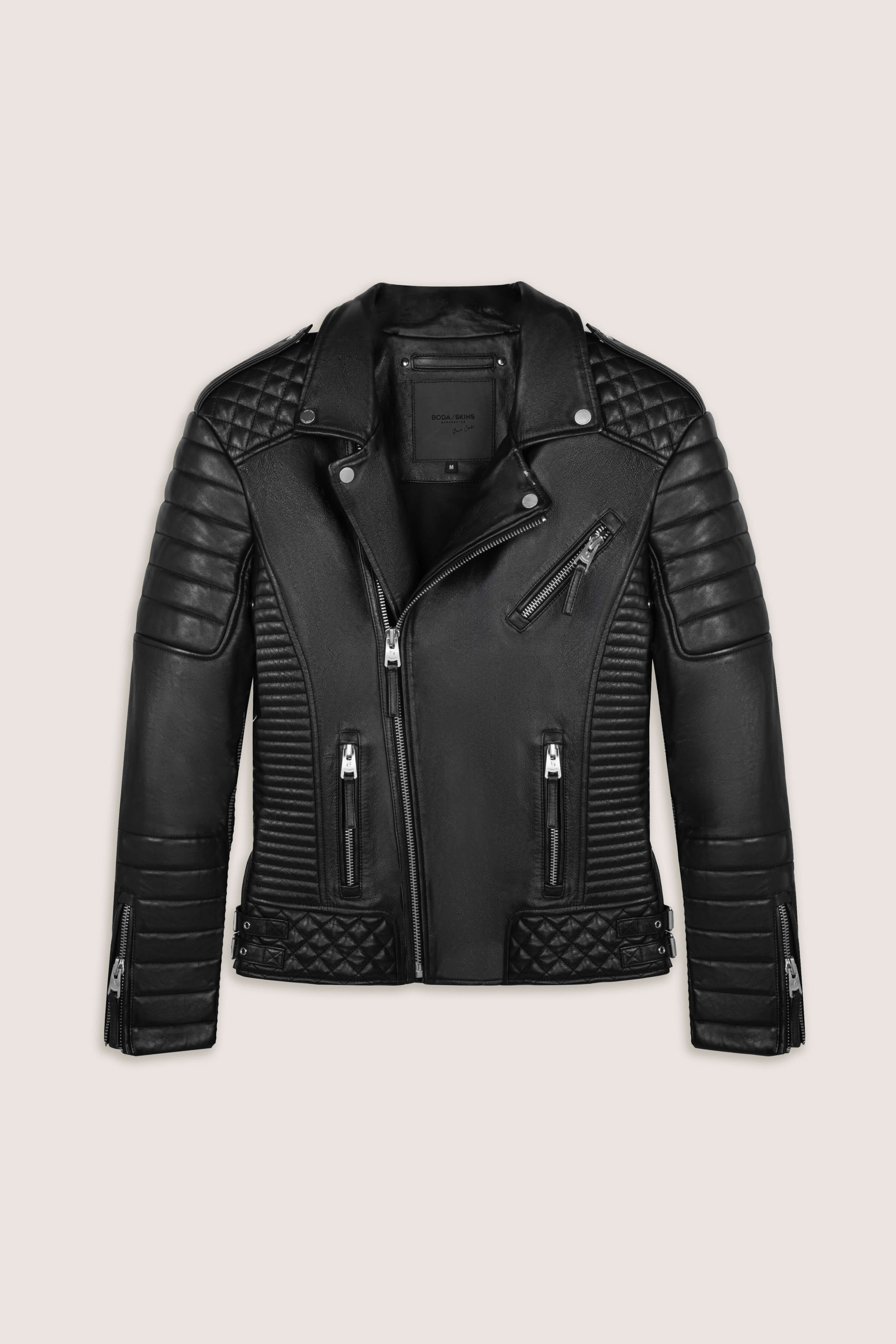 V Fit Leather Jacket