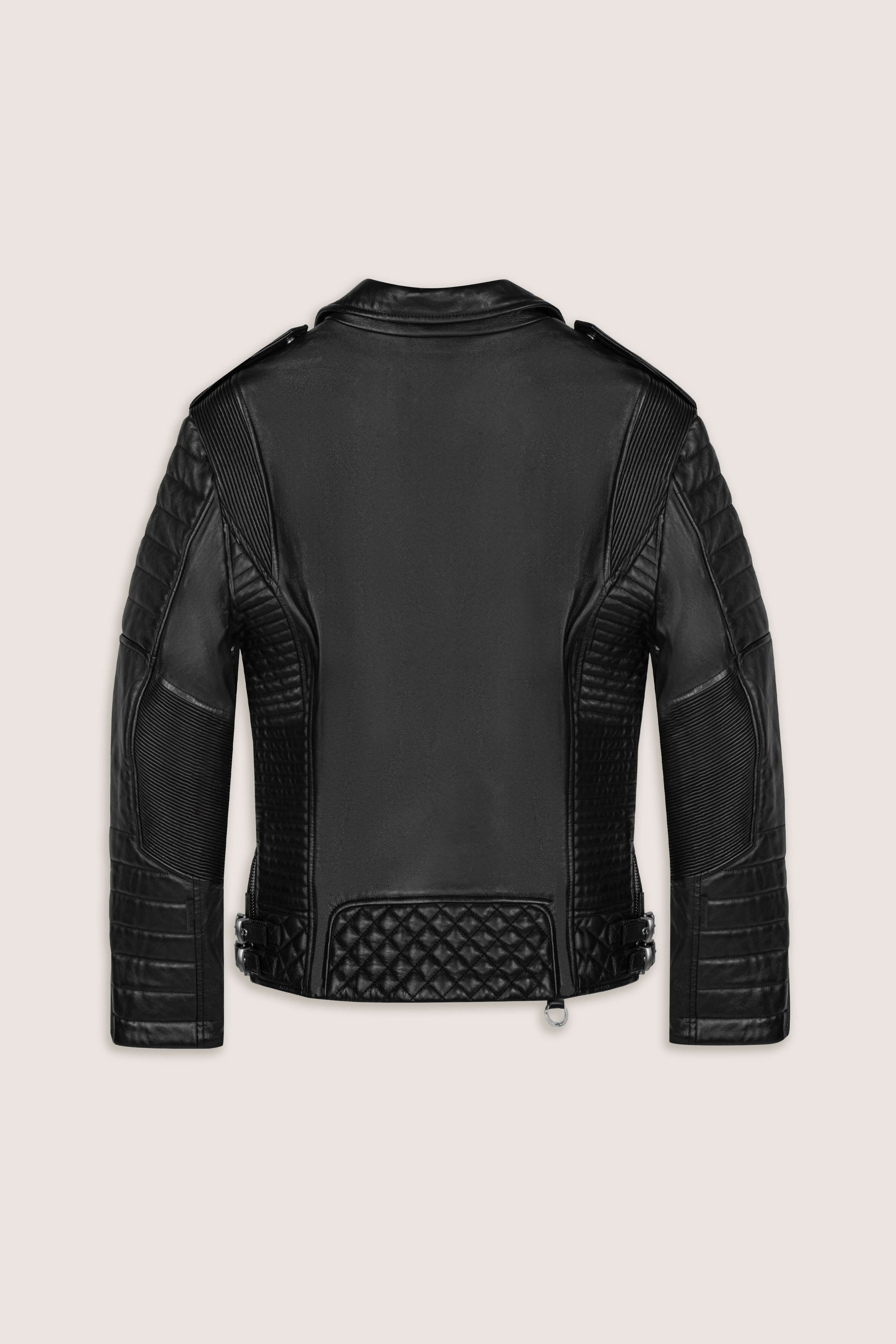 V Fit Leather Jacket